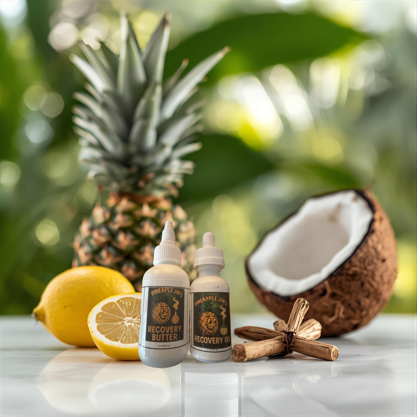 Pineapple Jim's Recovery Oil and Squeeze Butter